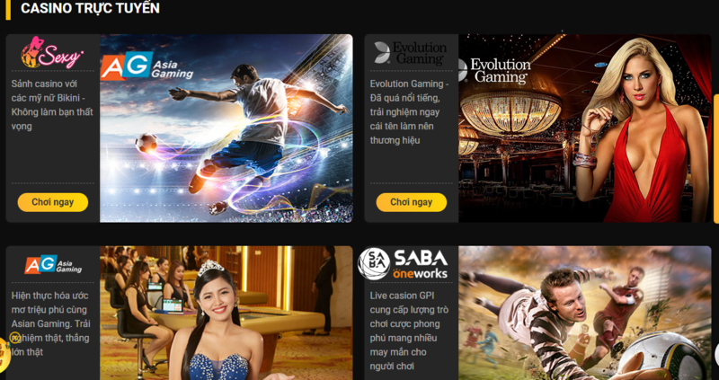 Casino trực tuyến - cổng live casino đặc sắc